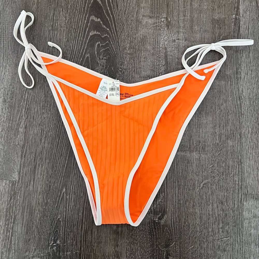 NWT Aerie orange cheeky bikini bottom